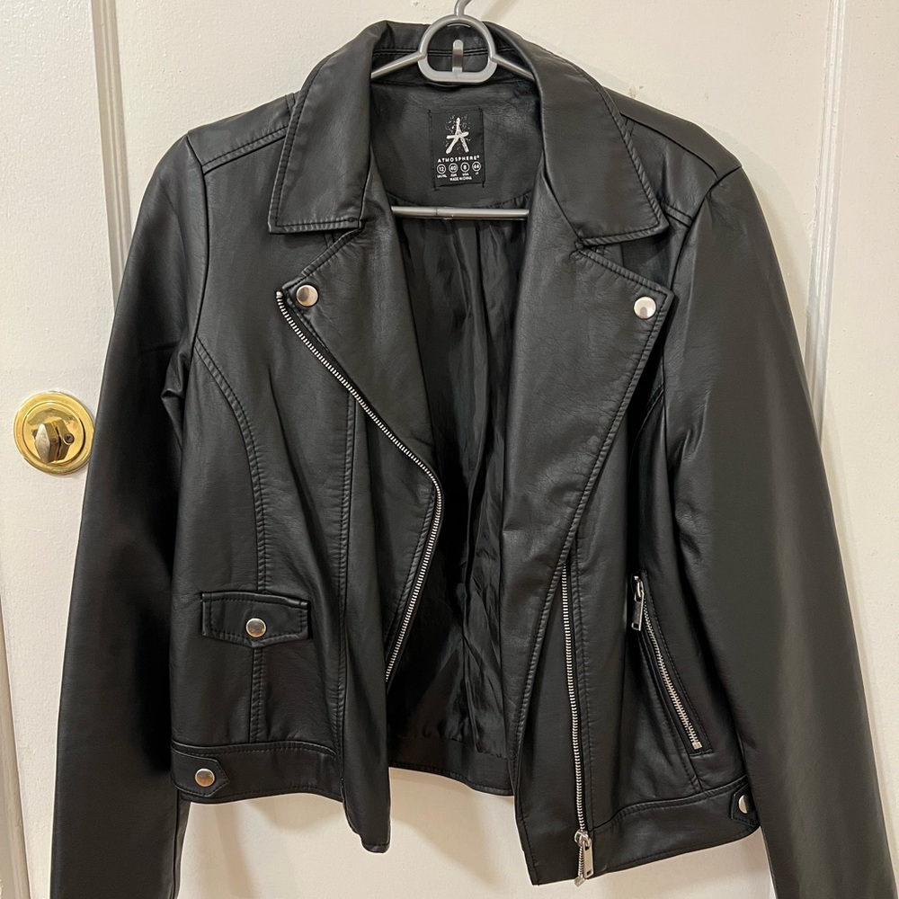 NWOT Primark Faux Leather Jacket (Black)